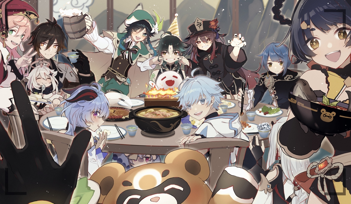 This is a pixiv picture whose title is 魈さまハピバ！！.