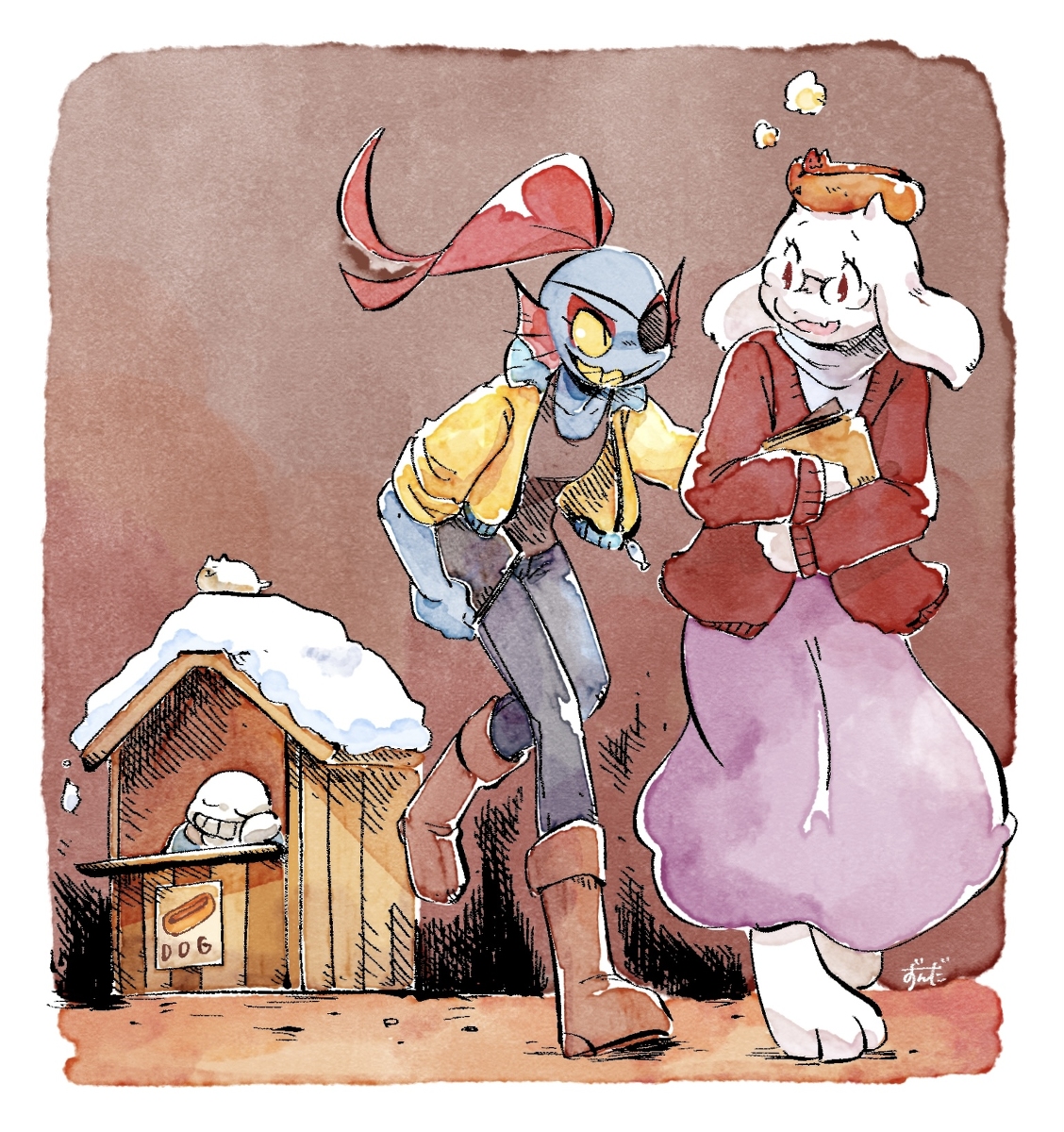 This is a pixiv picture whose title is UNDERTALE & deltarune 14.