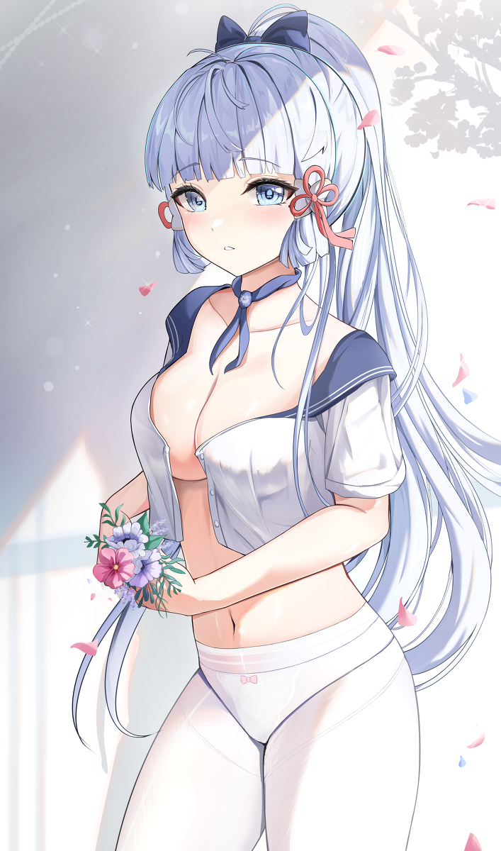 This is a pixiv picture whose title is Kamisato Ayaka.