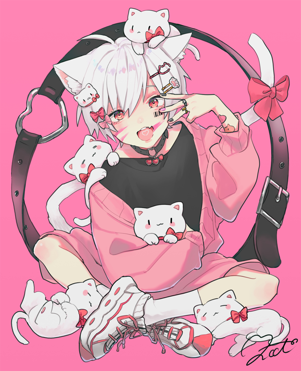 This is a pixiv picture whose title is アニマル／まふまふ.