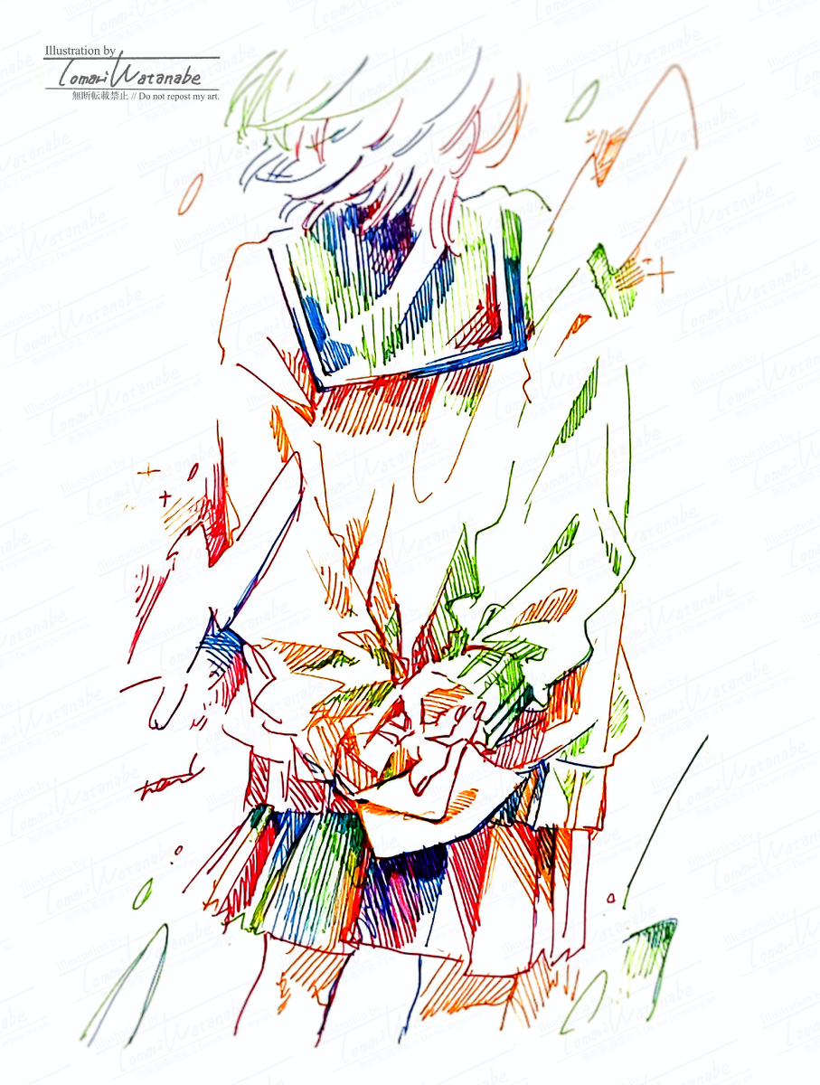 This is a pixiv picture whose title is 「いつものとこで待ってるね。」.