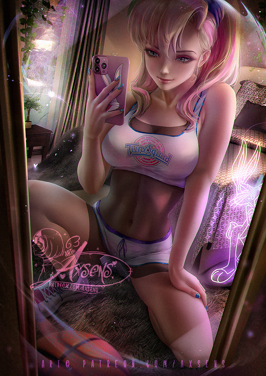 This is a pixiv picture whose title is ローラ・バニー / Lola Bunny.