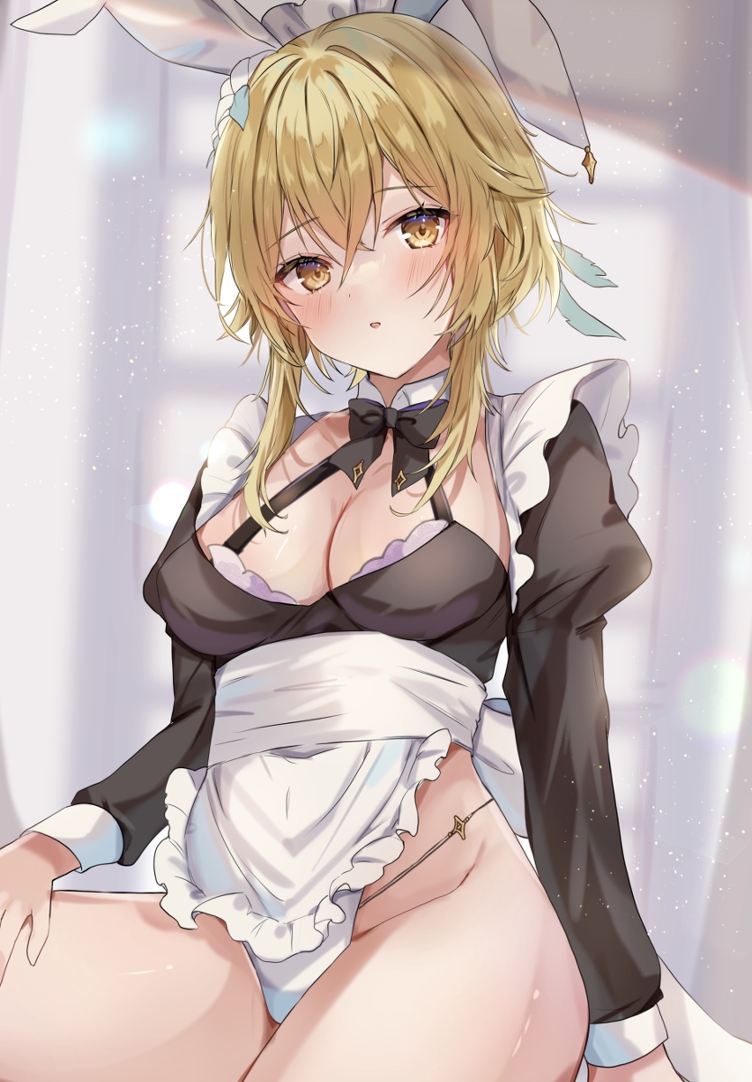 This is a pixiv picture whose title is メイドバニーな蛍ちゃん.