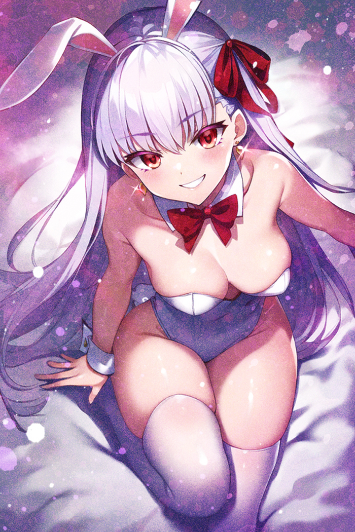 This is a pixiv picture whose title is 白バニーカーマちゃん♡（第二再臨）.