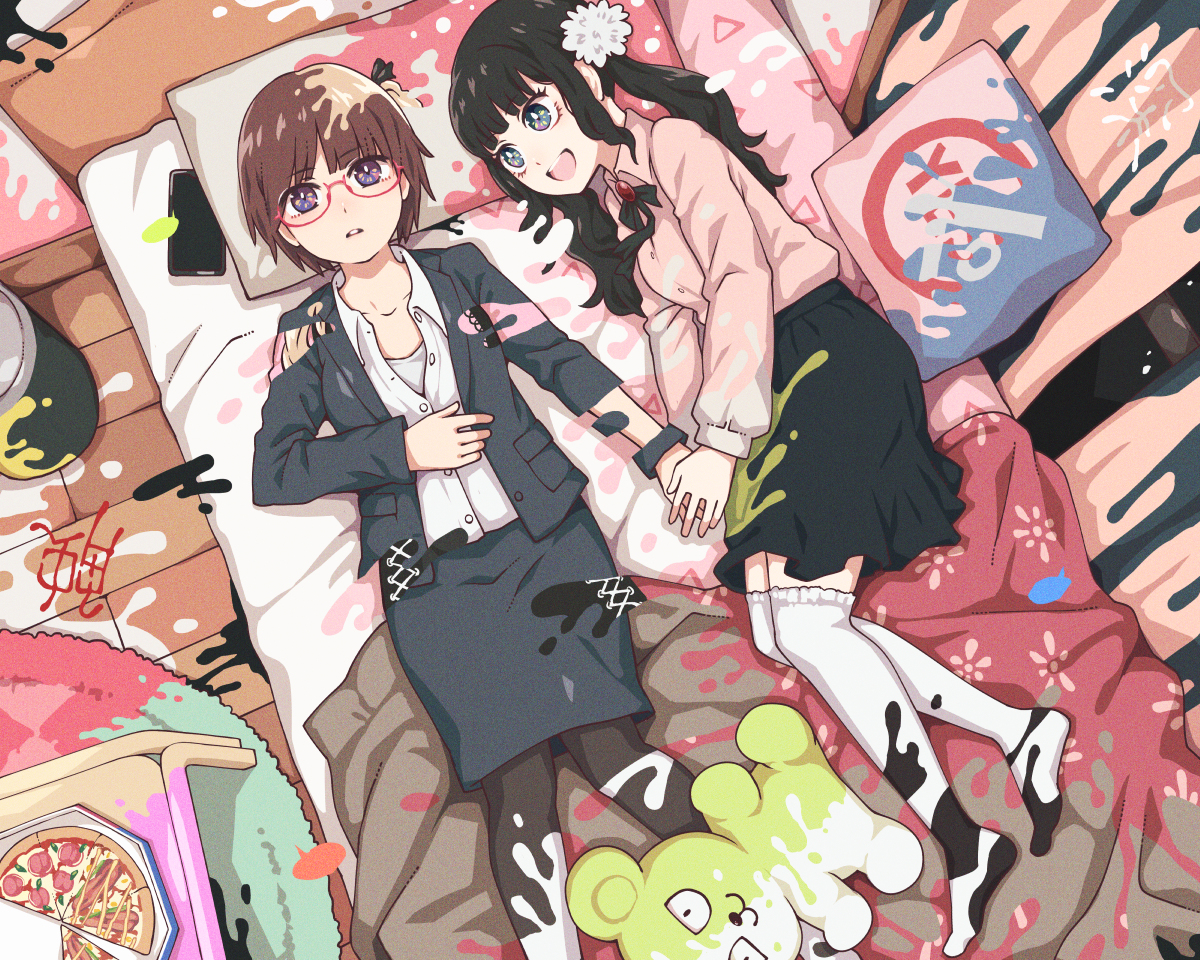 This is a pixiv picture whose title is しんしょくをともに.