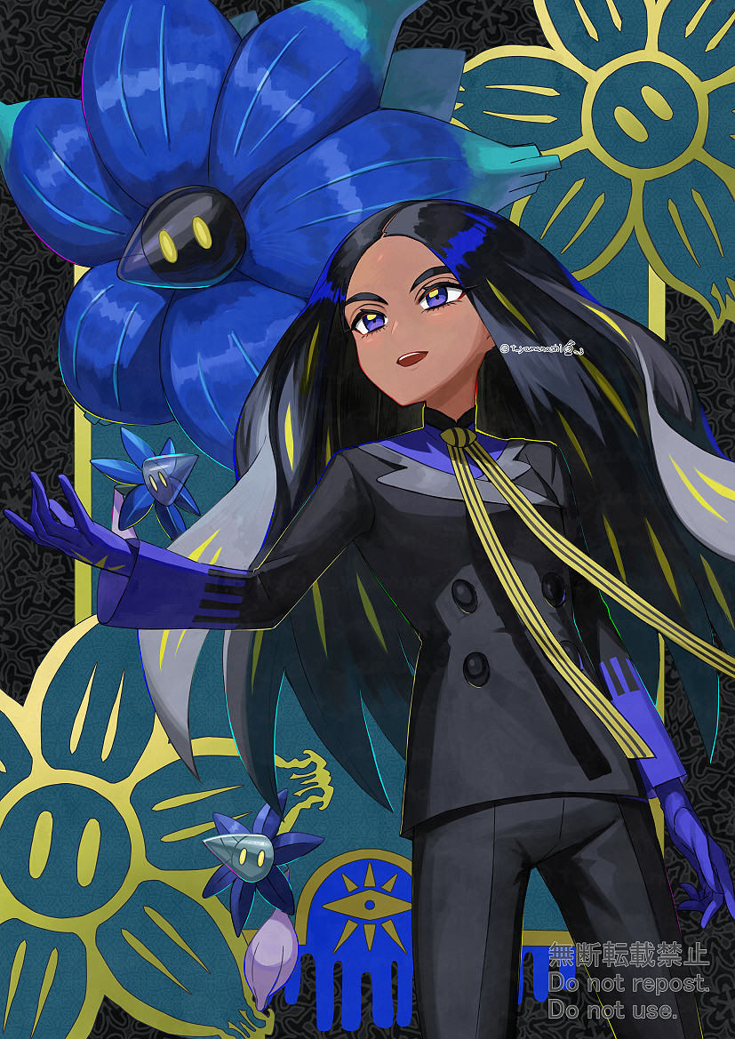 This is a pixiv picture whose title is ポケットモンスターSV　オモダカ　キラフロル　キラーメ.