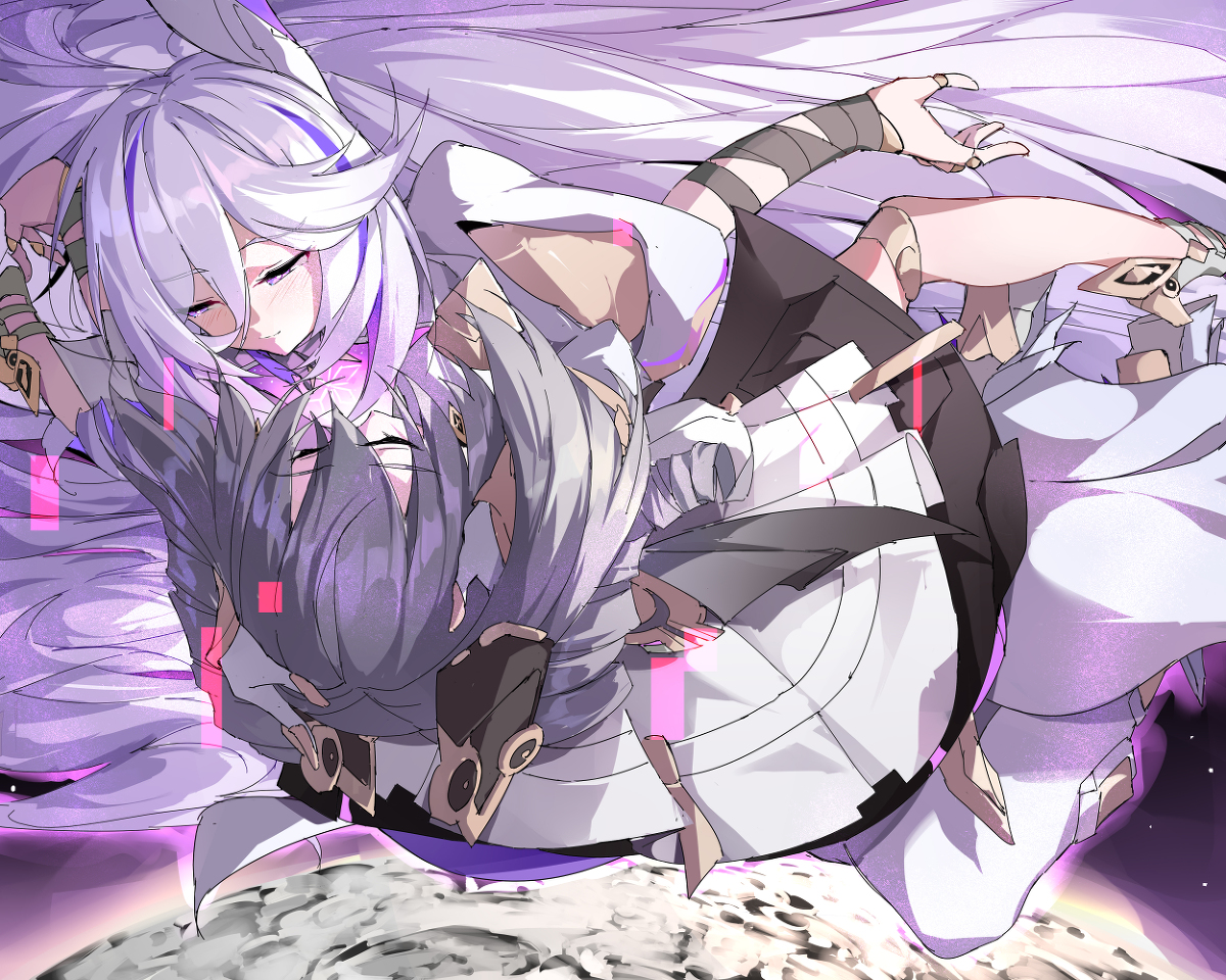 This is a pixiv picture whose title is 一只大白兔！.