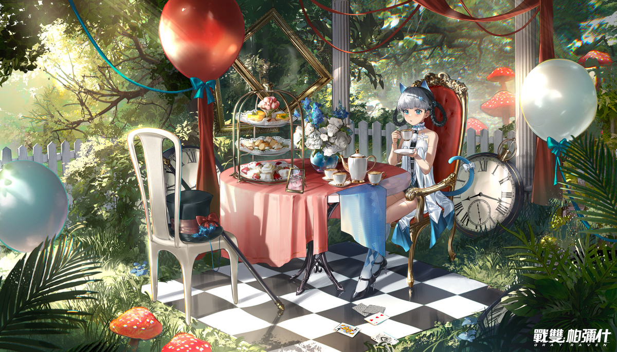 This is a pixiv picture whose title is Tea Party.