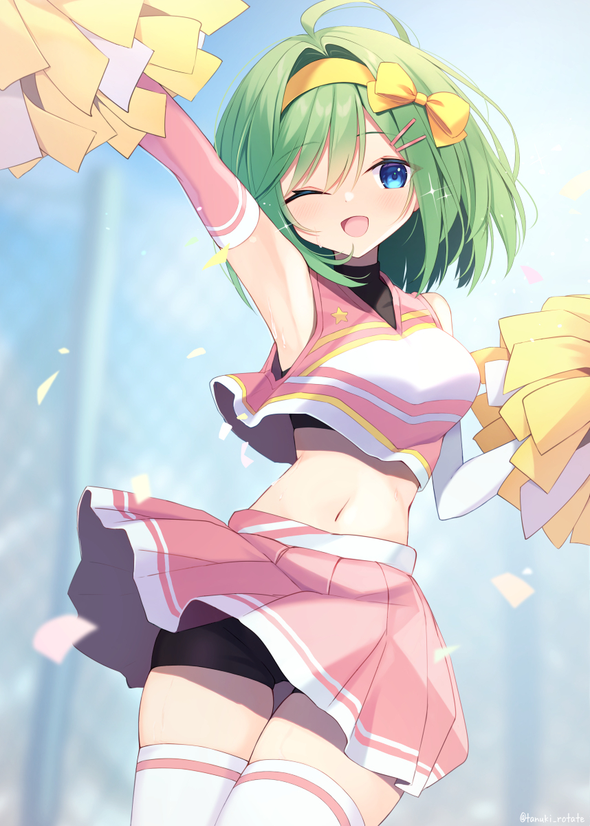This is a pixiv picture whose title is チアガールエミちゃん.
