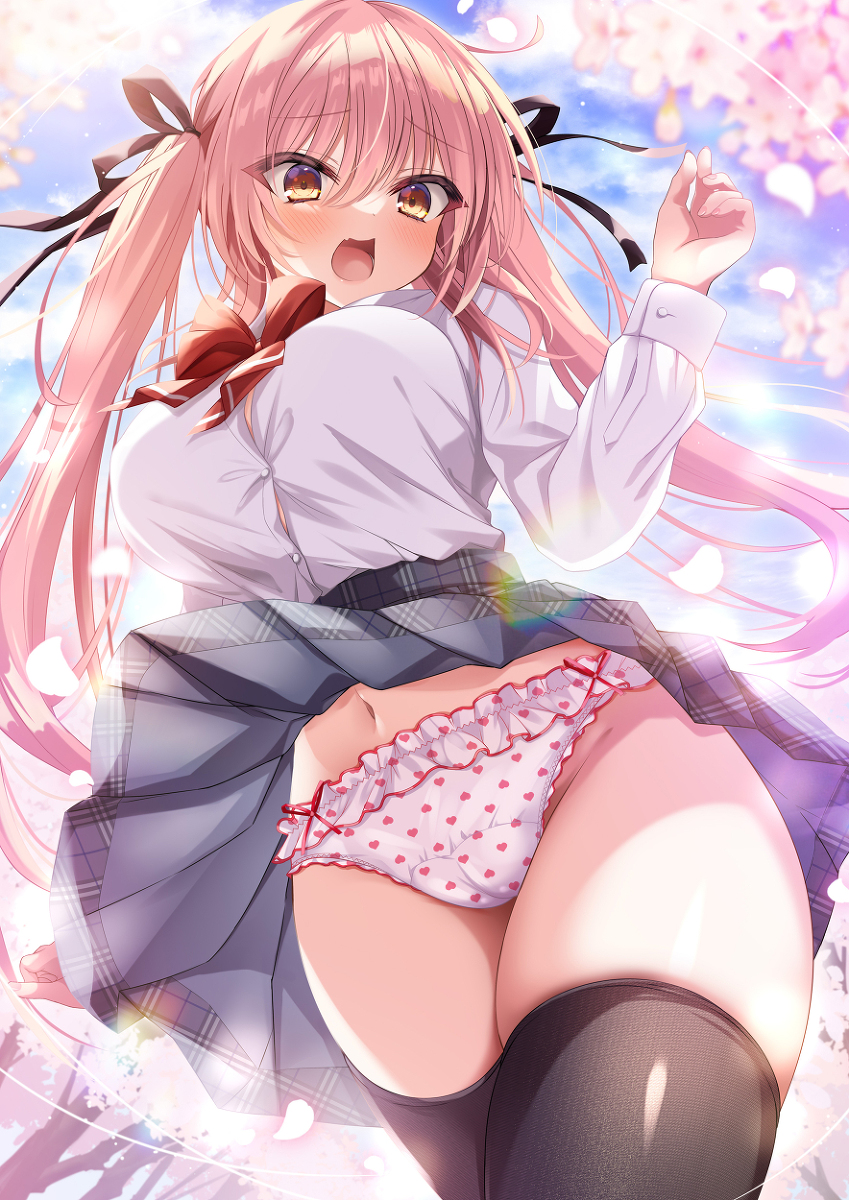 This is a pixiv picture whose title is 春のいたずら🌸.