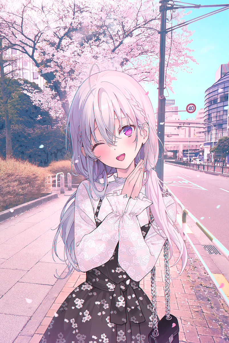 This is a pixiv picture whose title is ごめんごめん！待った？🙏💦.