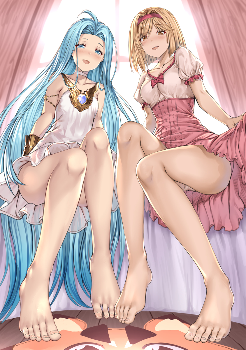 This is a pixiv picture whose title is グラブルなまあし部　ルリジタ.