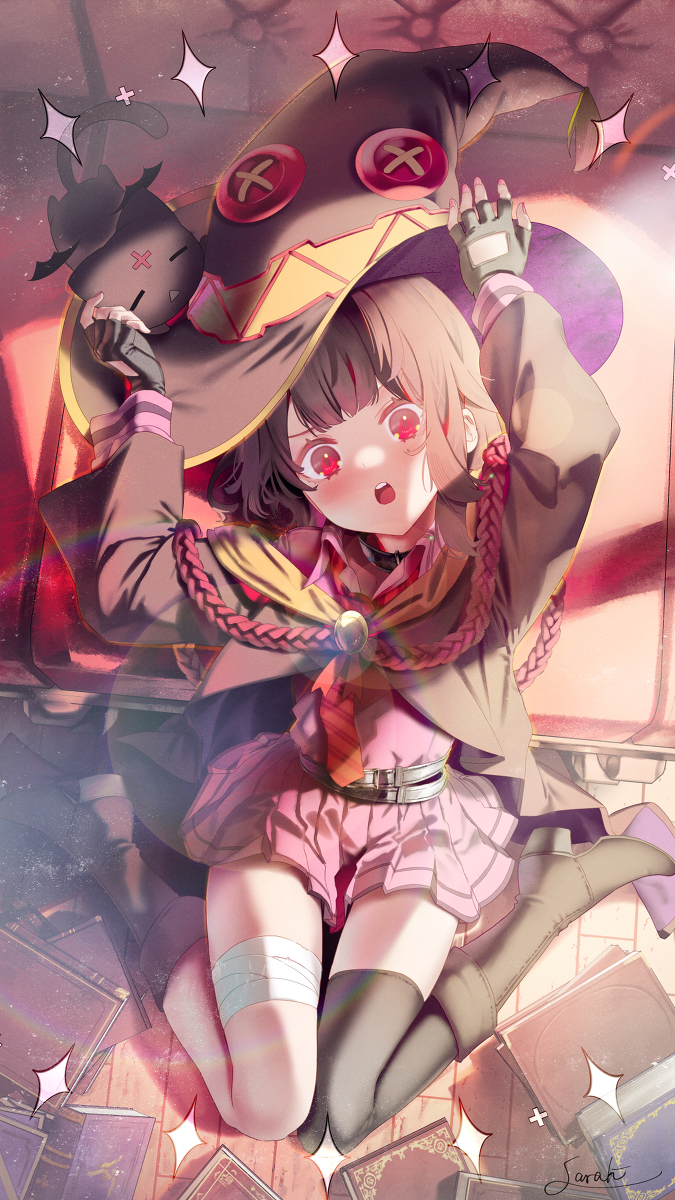 This is a pixiv picture whose title is めぐみん！.
