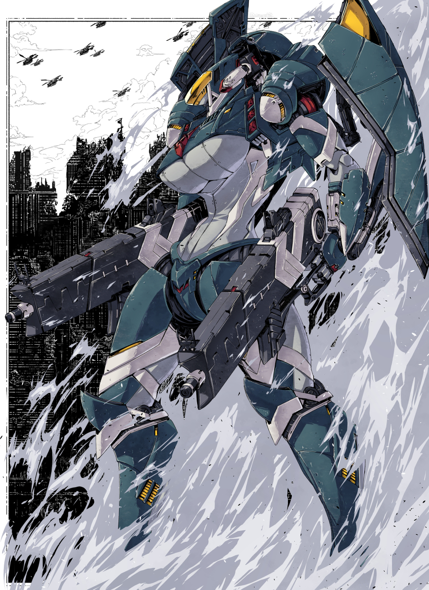 This is a pixiv picture whose title is 鉄の女神.
