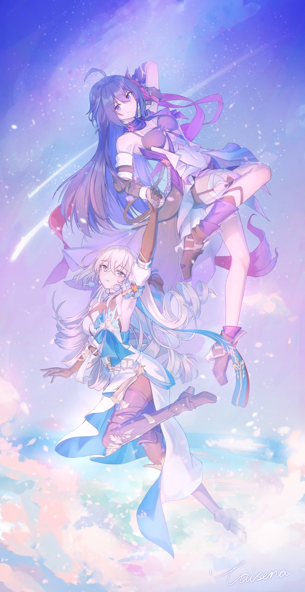 This is a pixiv picture whose title is 追逐星穹之人.