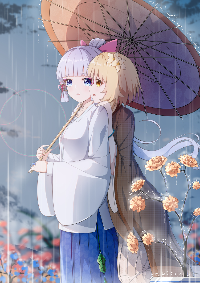This is a pixiv picture whose title is 荧鹭•行行重行行•沐雨花.