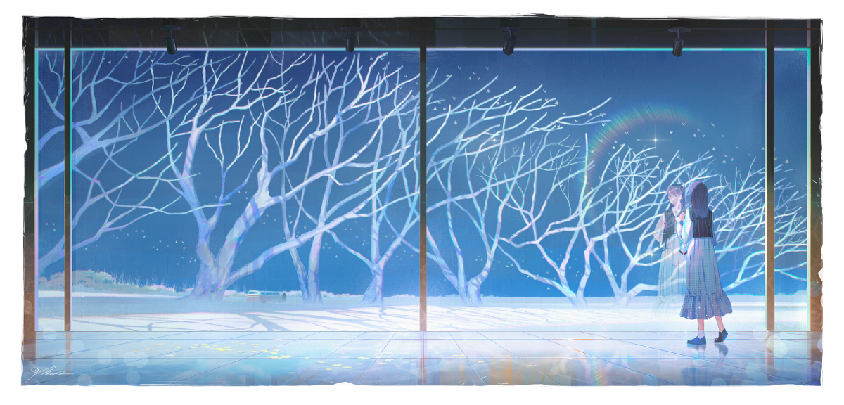 This is a pixiv picture whose title is 停留.