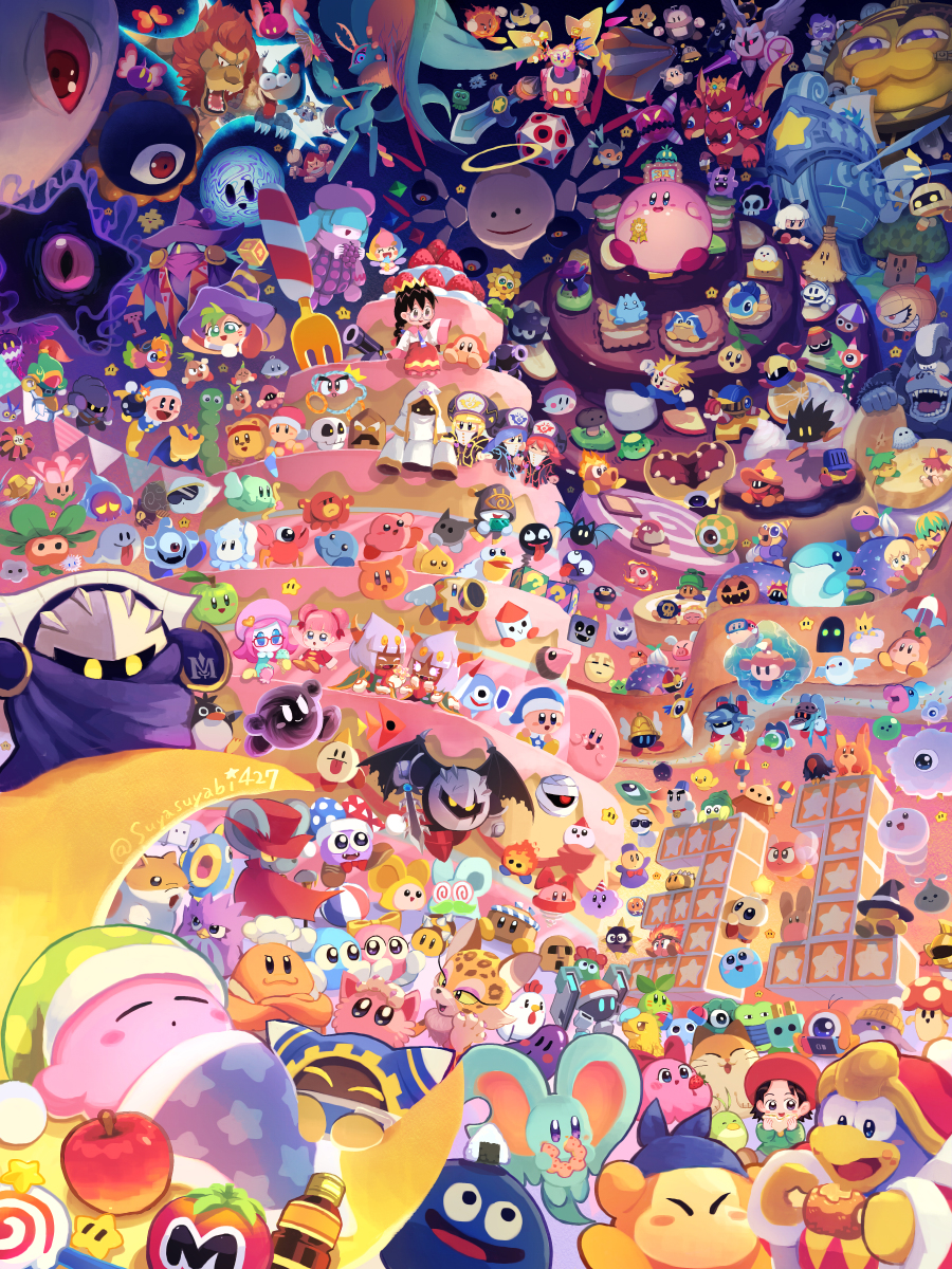 This is a pixiv picture whose title is 星のカービィ31周年！.