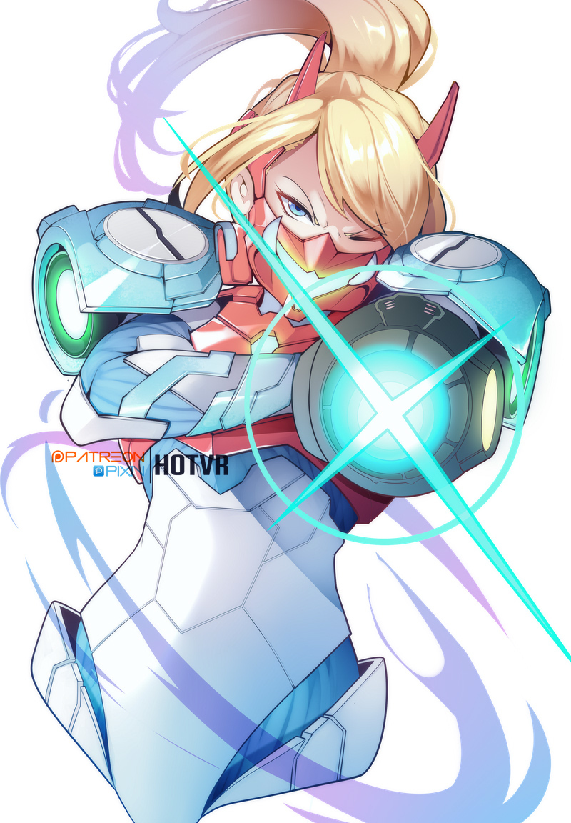 This is a pixiv picture whose title is Oni Samus.