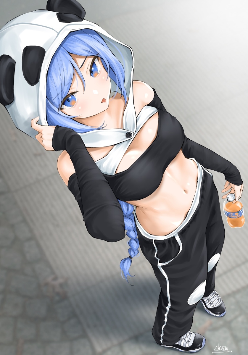 This is a pixiv picture whose title is panda.