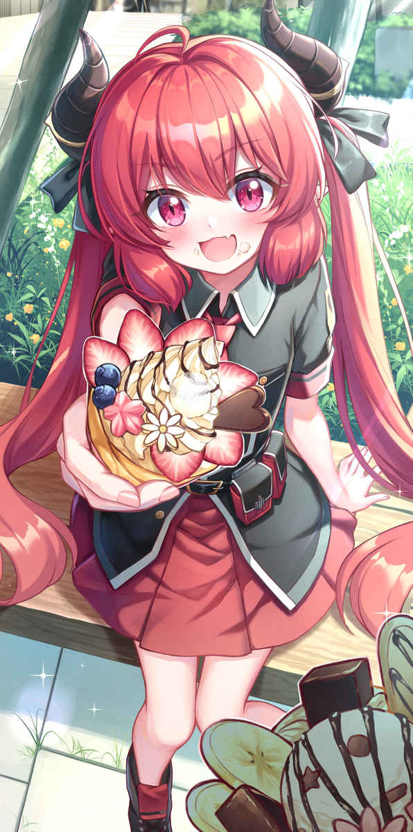 This is a pixiv picture whose title is 先生にも ひとくちあげる！.