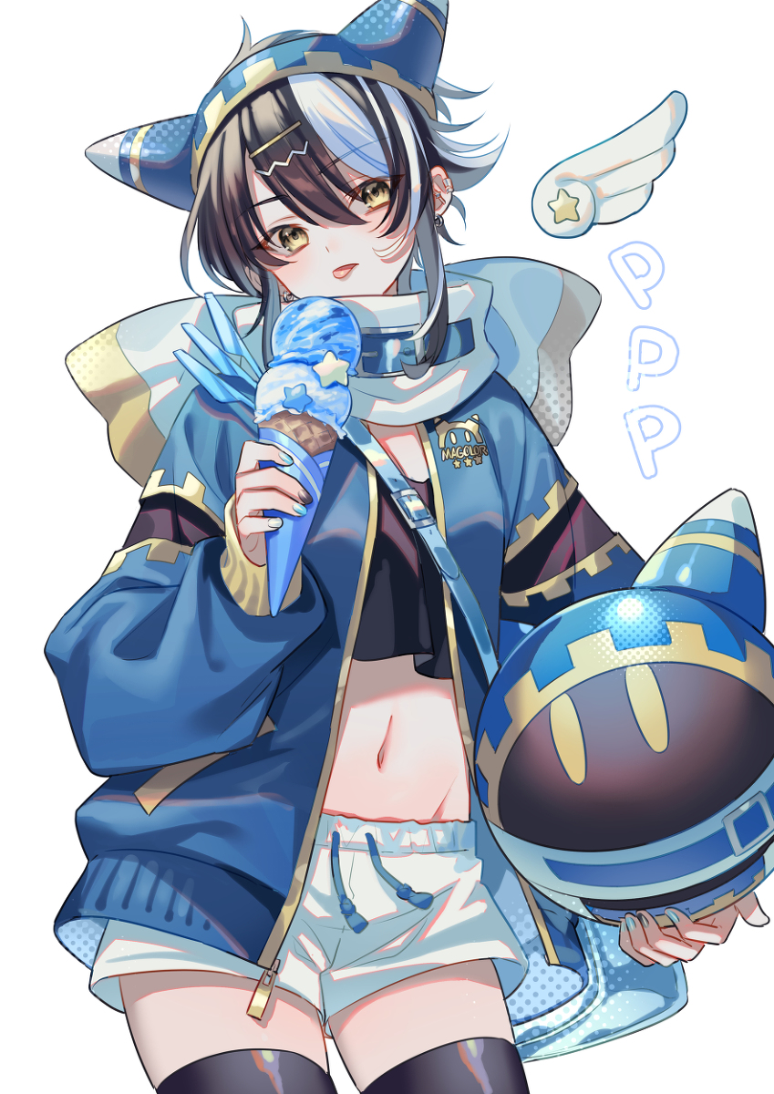 This is a pixiv picture whose title is マホロアちゃま　アイス.