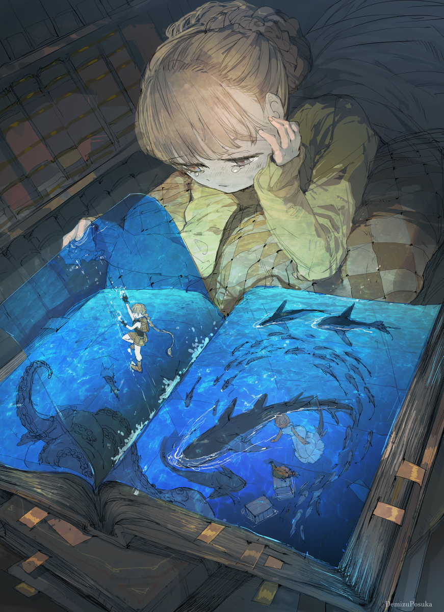 This is a pixiv picture whose title is 深～い話だなぁ….