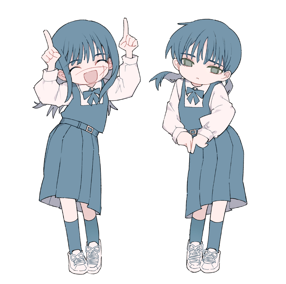 This is a pixiv picture whose title is ヨルアサで躁鬱ダンス.