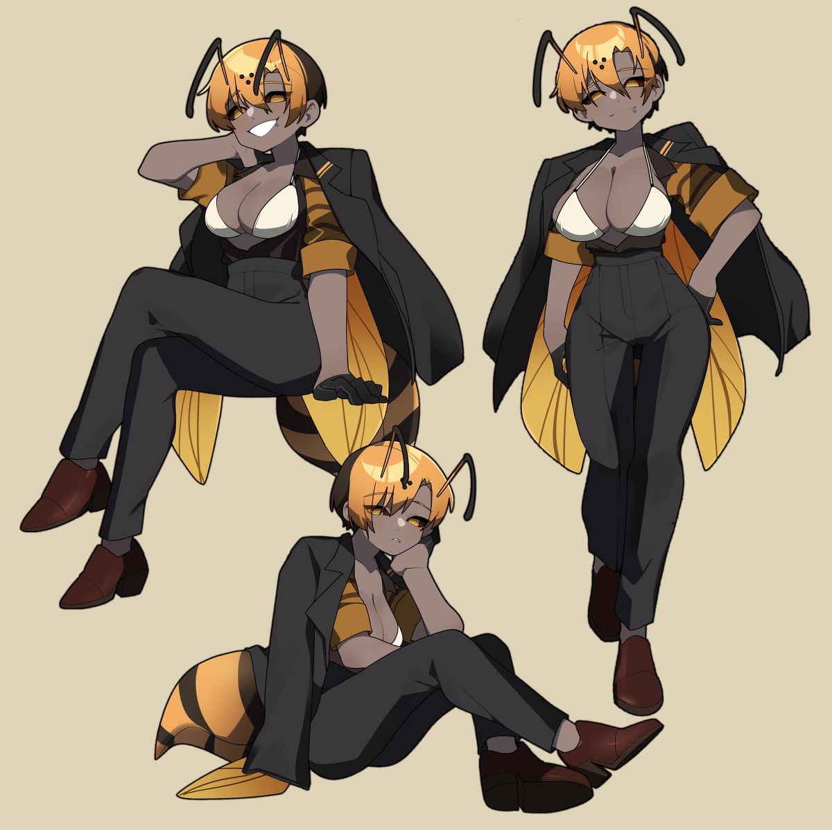 This is a pixiv picture whose title is Wasp girl🐝.