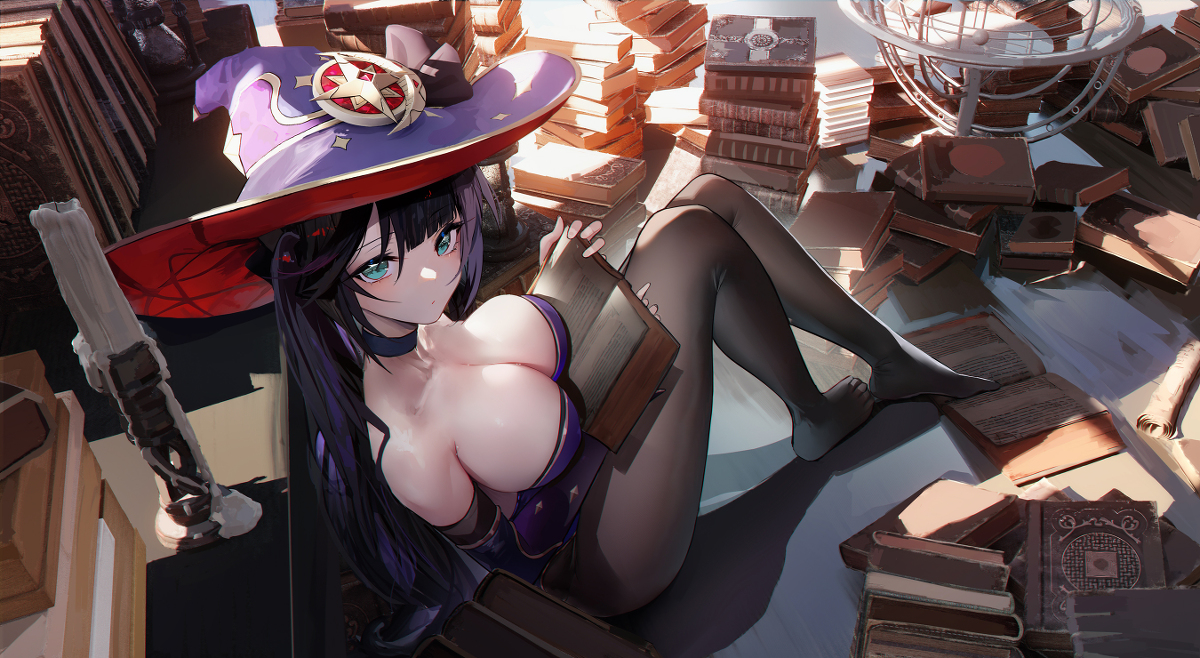 This is a pixiv picture whose title is Mona.