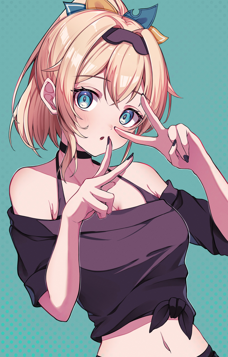 This is a pixiv picture whose title is ポップないろはちゃん💚.