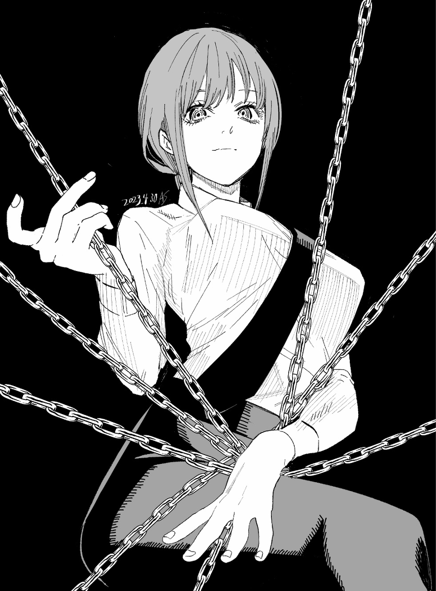 This is a pixiv picture whose title is マキマ.