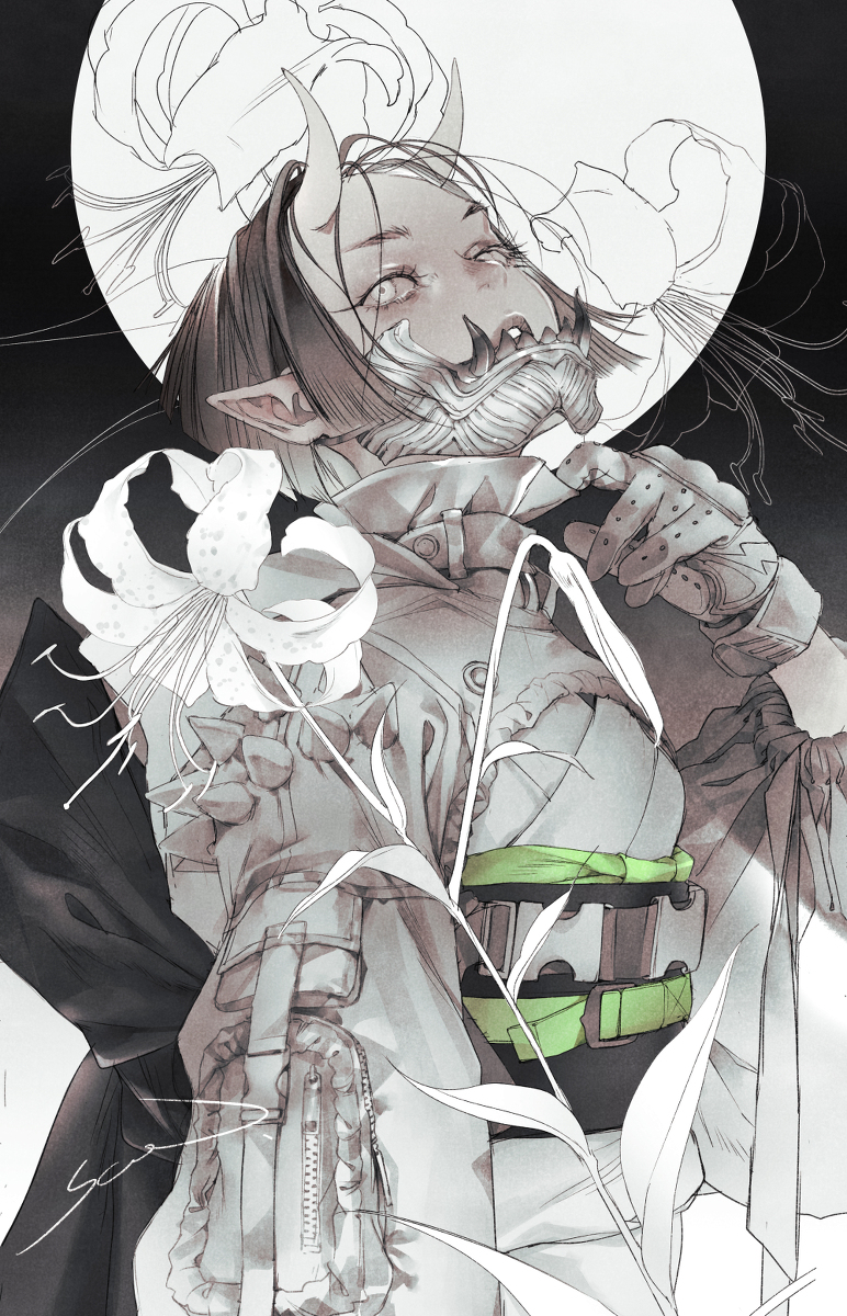 This is a pixiv picture whose title is 【花言葉シリーズ】鬼百合.