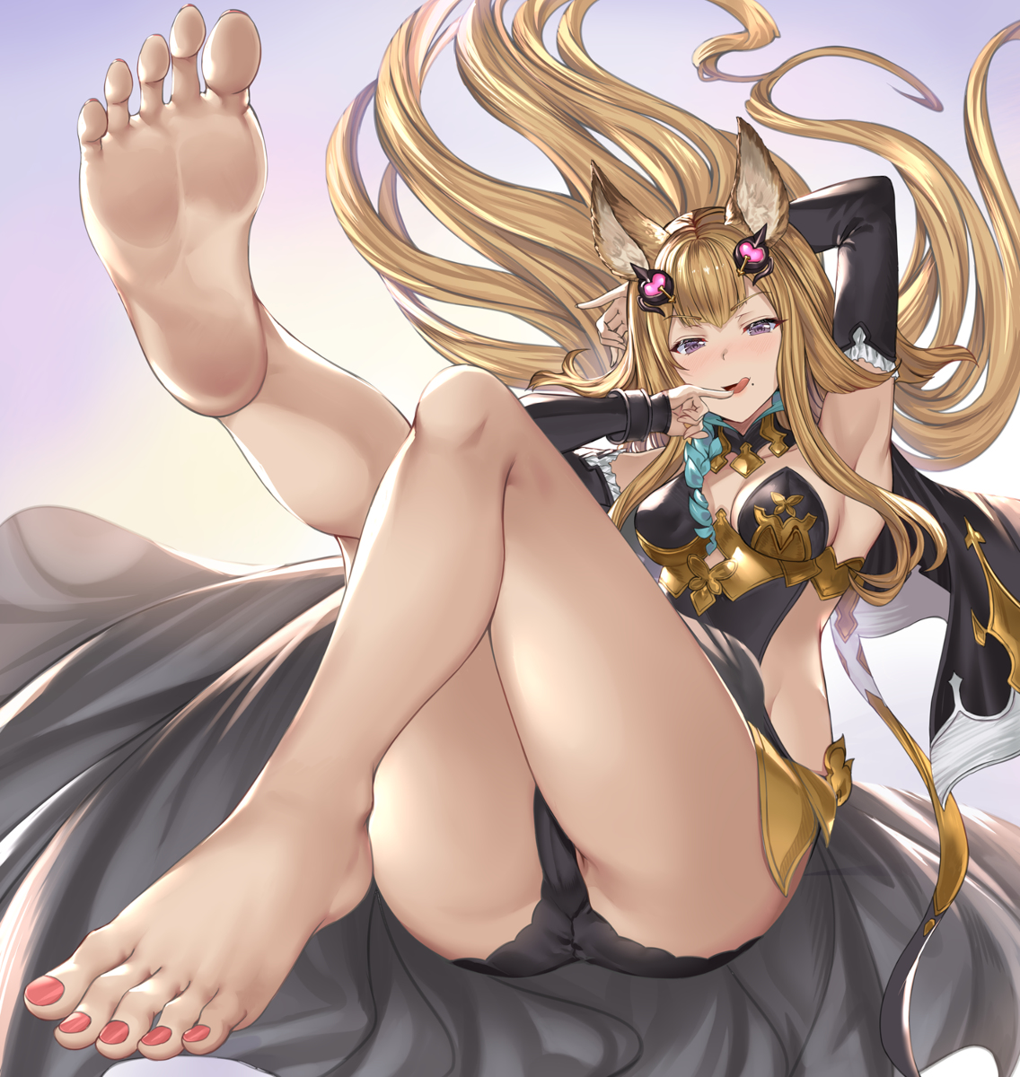 This is a pixiv picture whose title is グラブルなまあし部　メーテラ.