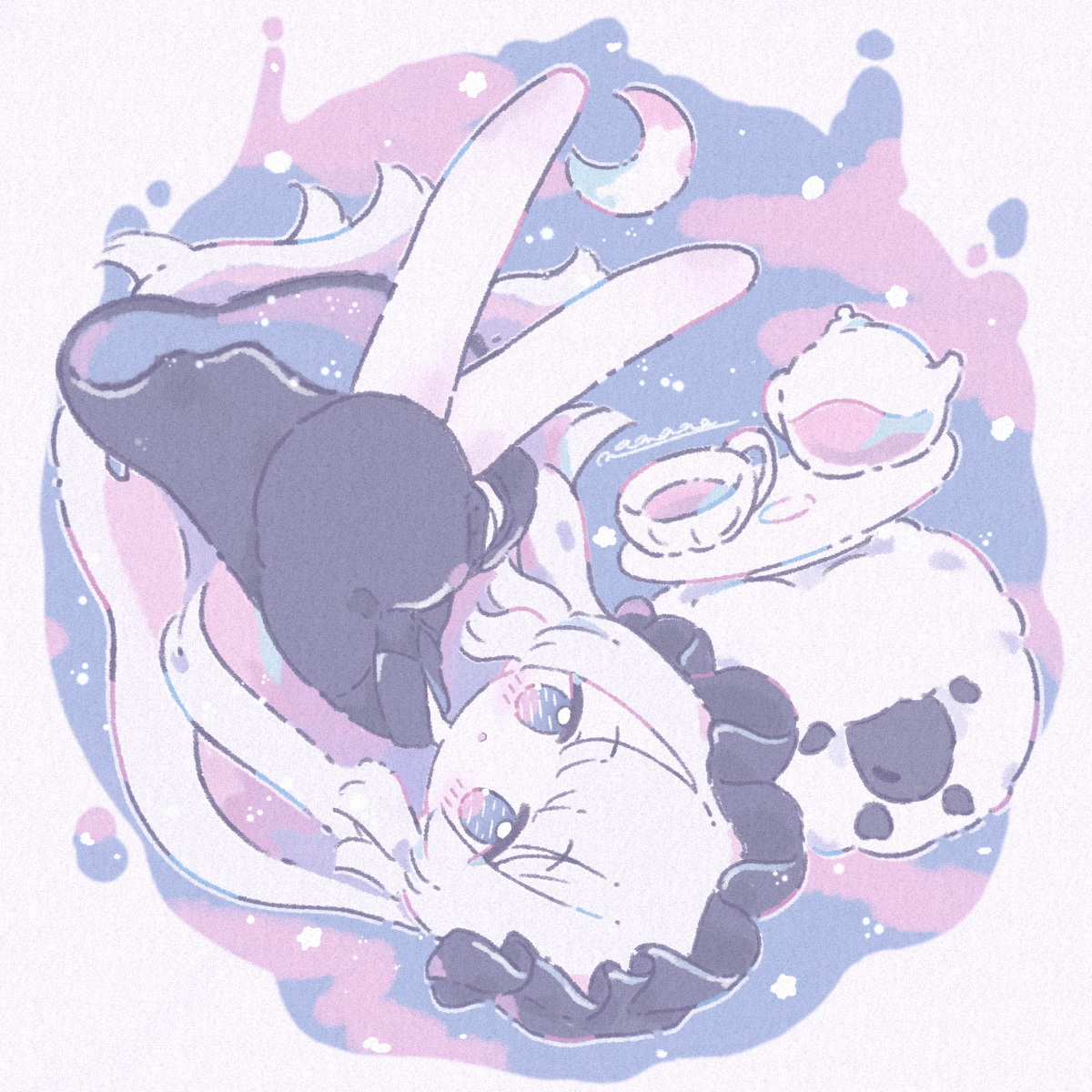 This is a pixiv picture whose title is 🌃.