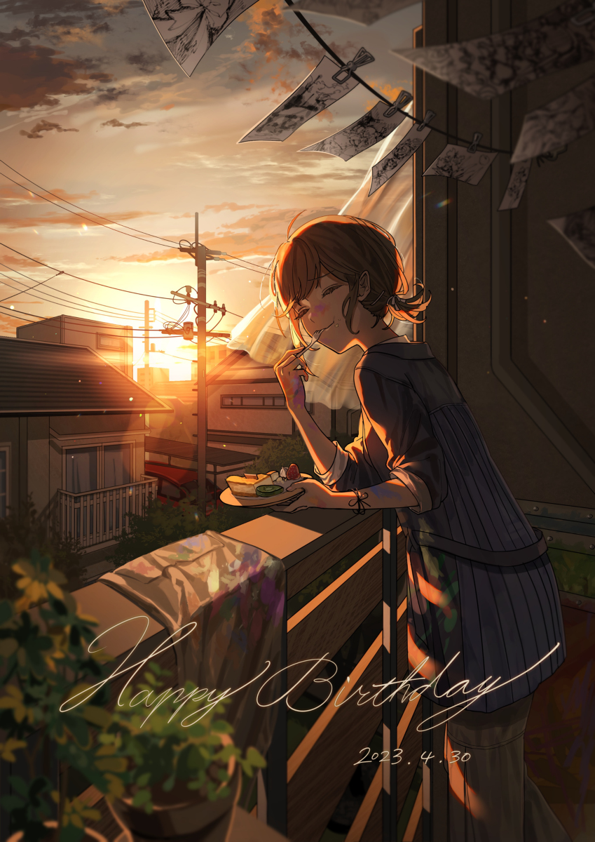 This is a pixiv picture whose title is お誕生日おめでとう.