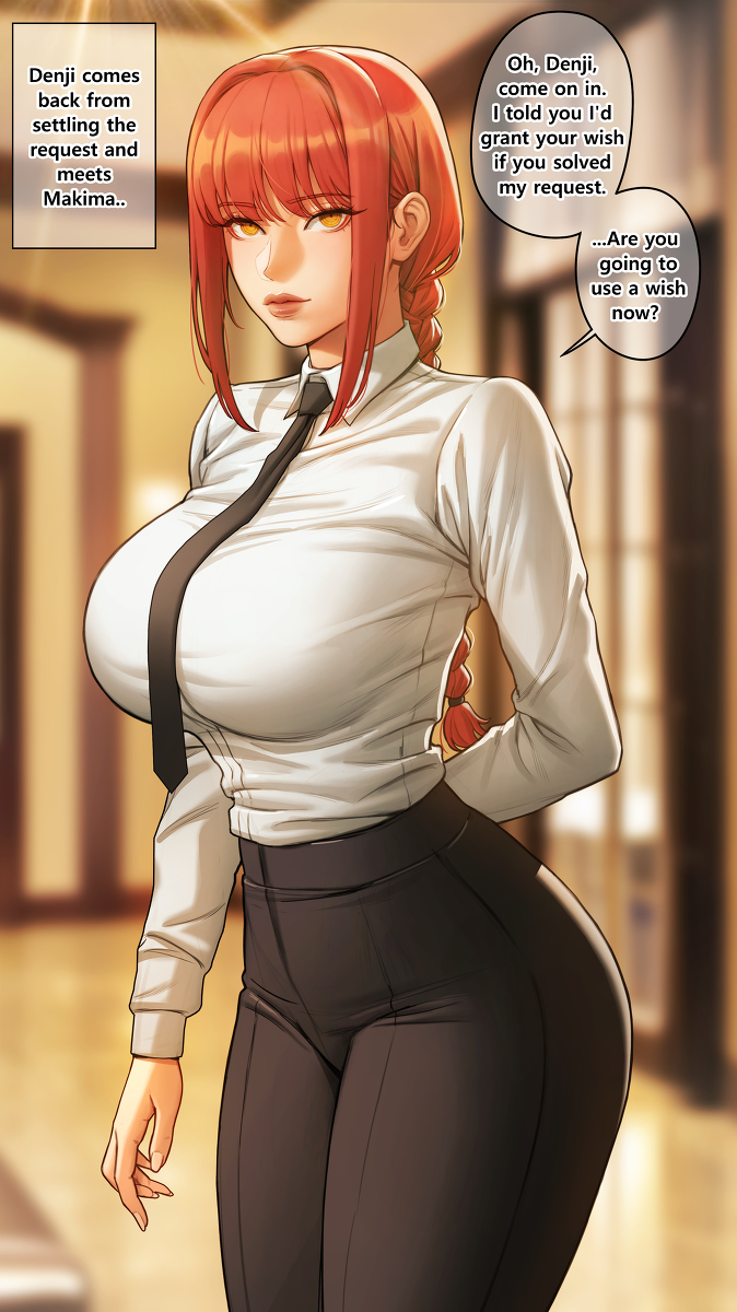 This is a pixiv picture whose title is charac vote 15 - makima - 1p.