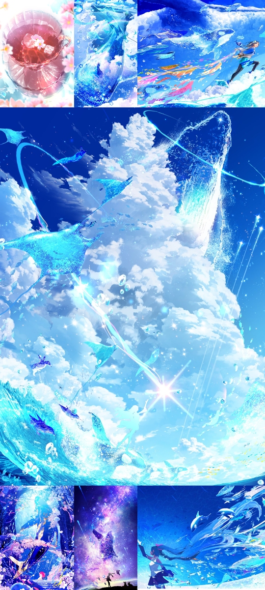 This is a pixiv picture whose title is 全力の誕生日4月まとめ(タップ推奨).