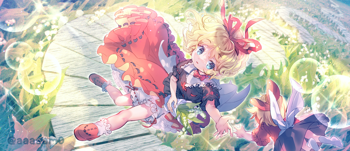 This is a pixiv picture whose title is 鈴蘭みたいにちいさな手が.