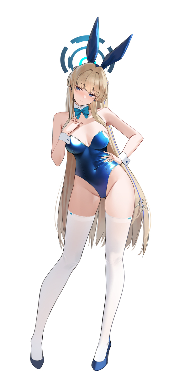 This is a pixiv picture whose title is バニートキ 🐰💙.