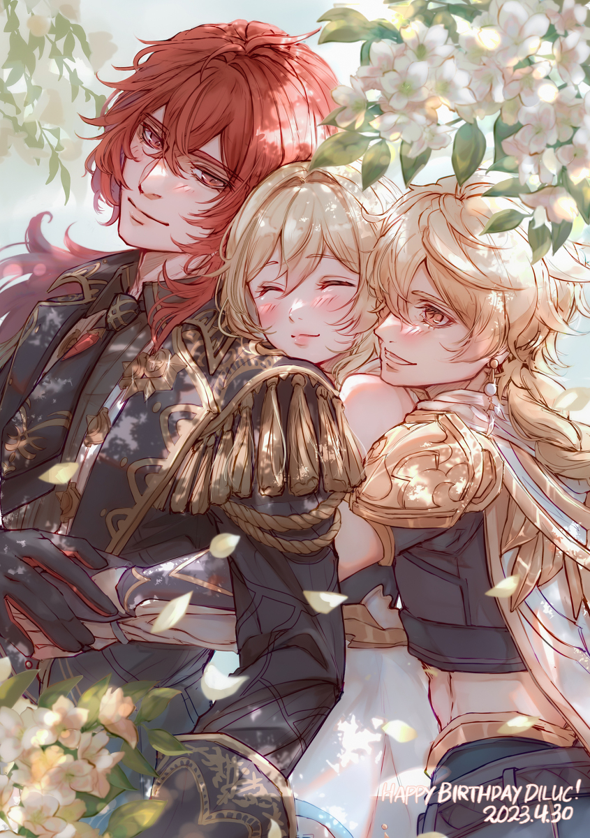 This is a pixiv picture whose title is ディルック誕生日.