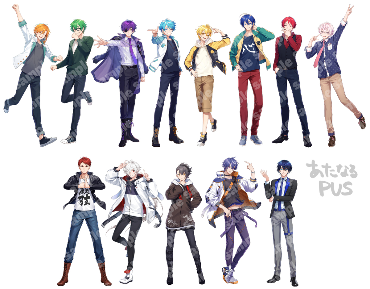 This is a pixiv picture whose title is 【お仕事】Vtuber立ち絵まとめ.