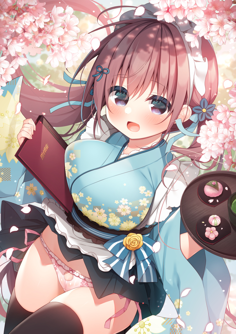 This is a pixiv picture whose title is 和風メイドさん.