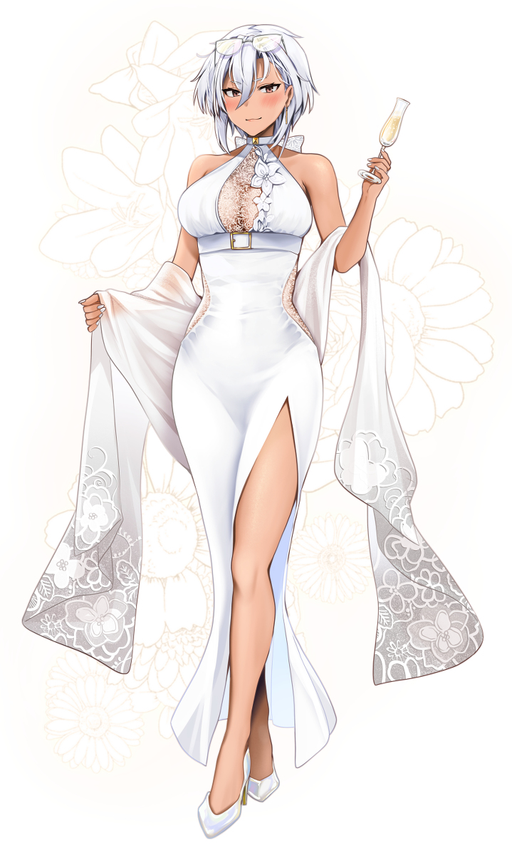 This is a pixiv picture whose title is ホワイトドレス武蔵さん.