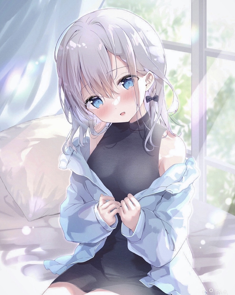 This is a pixiv picture whose title is まぶしい朝.