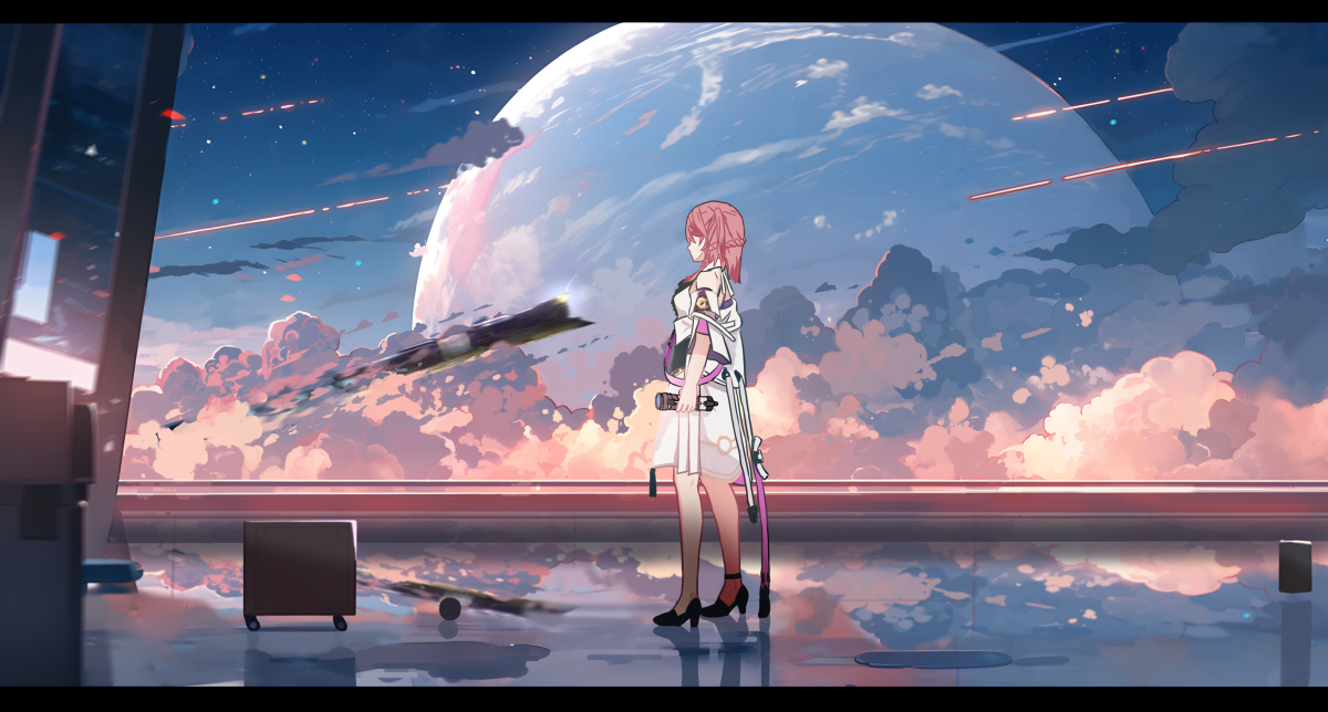 This is a pixiv picture whose title is 驶向星穹.