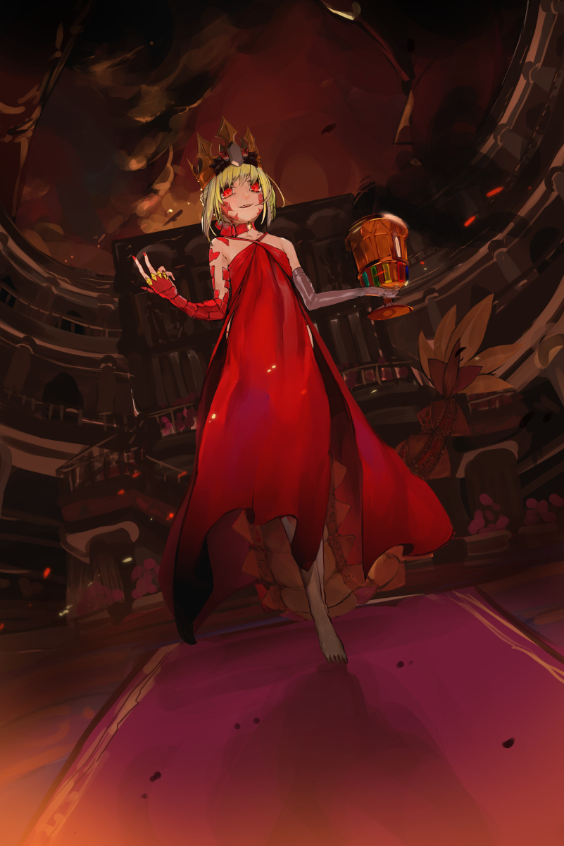 This is a pixiv picture whose title is 焼べる獣.