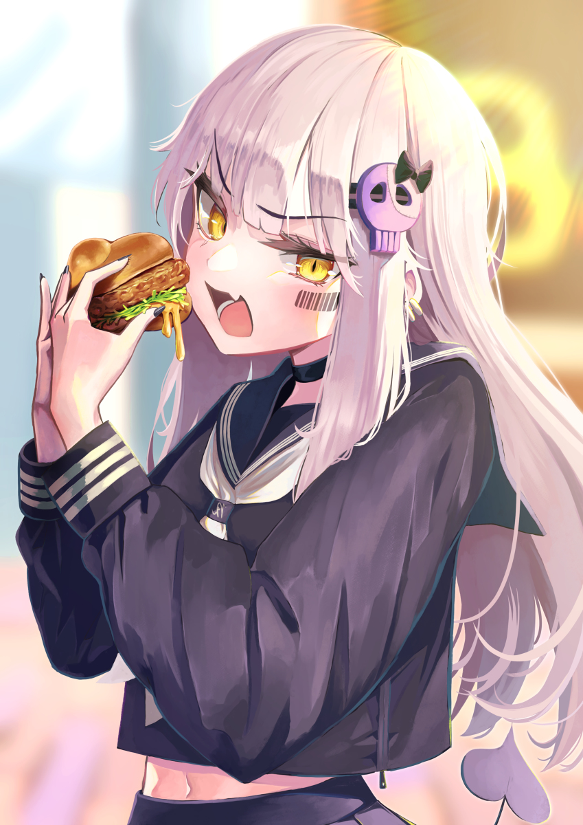 This is a pixiv picture whose title is チ〇ンタツタを食べるユウナ.