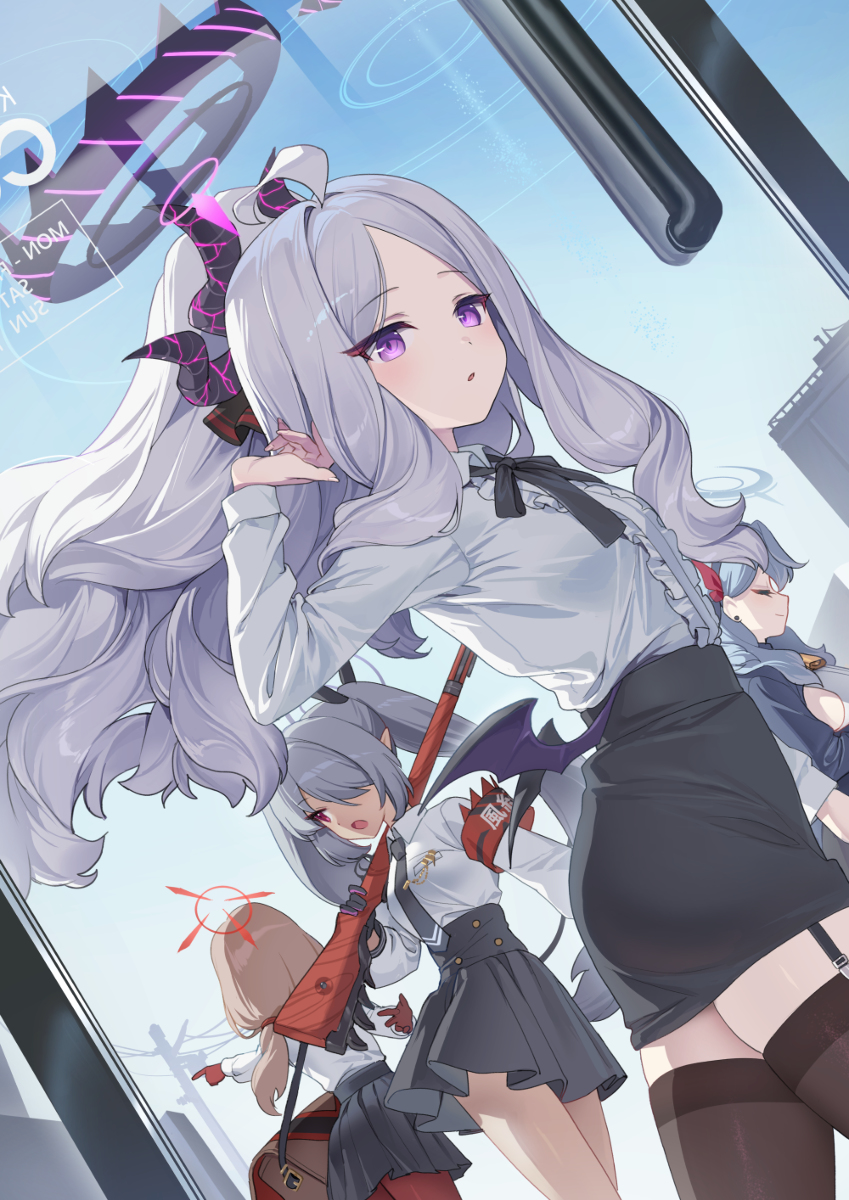 This is a pixiv picture whose title is 風紀委員会.