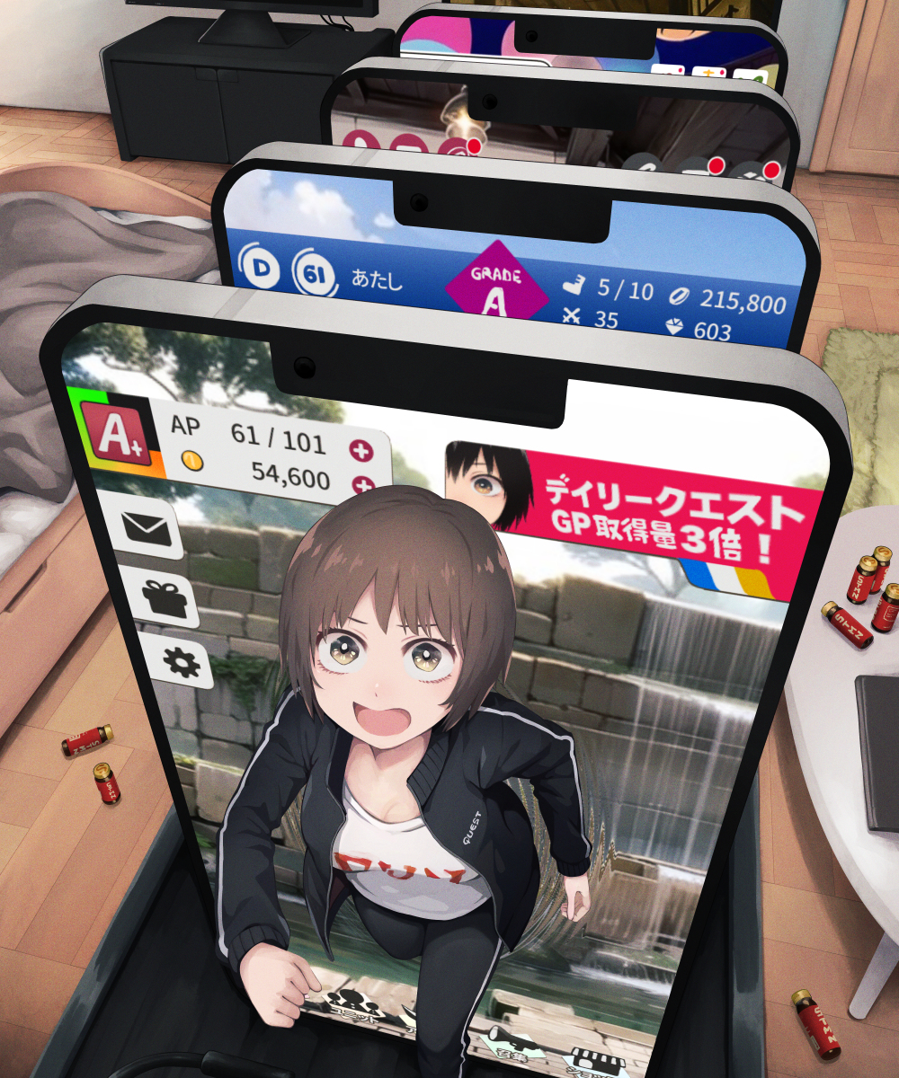 This is a pixiv picture whose title is ルームランナー！.